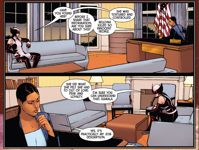 Honestly Kamala, I don’t think “Love, Fear, and Loyalty” is that good a Presidential slogan, but you do you.